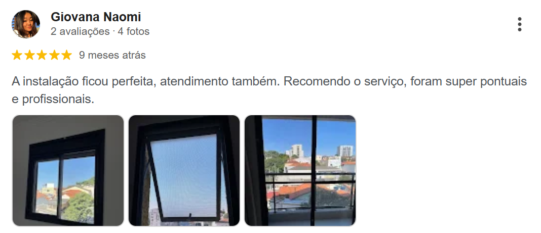 Avaliação de cliente satisfeito 4